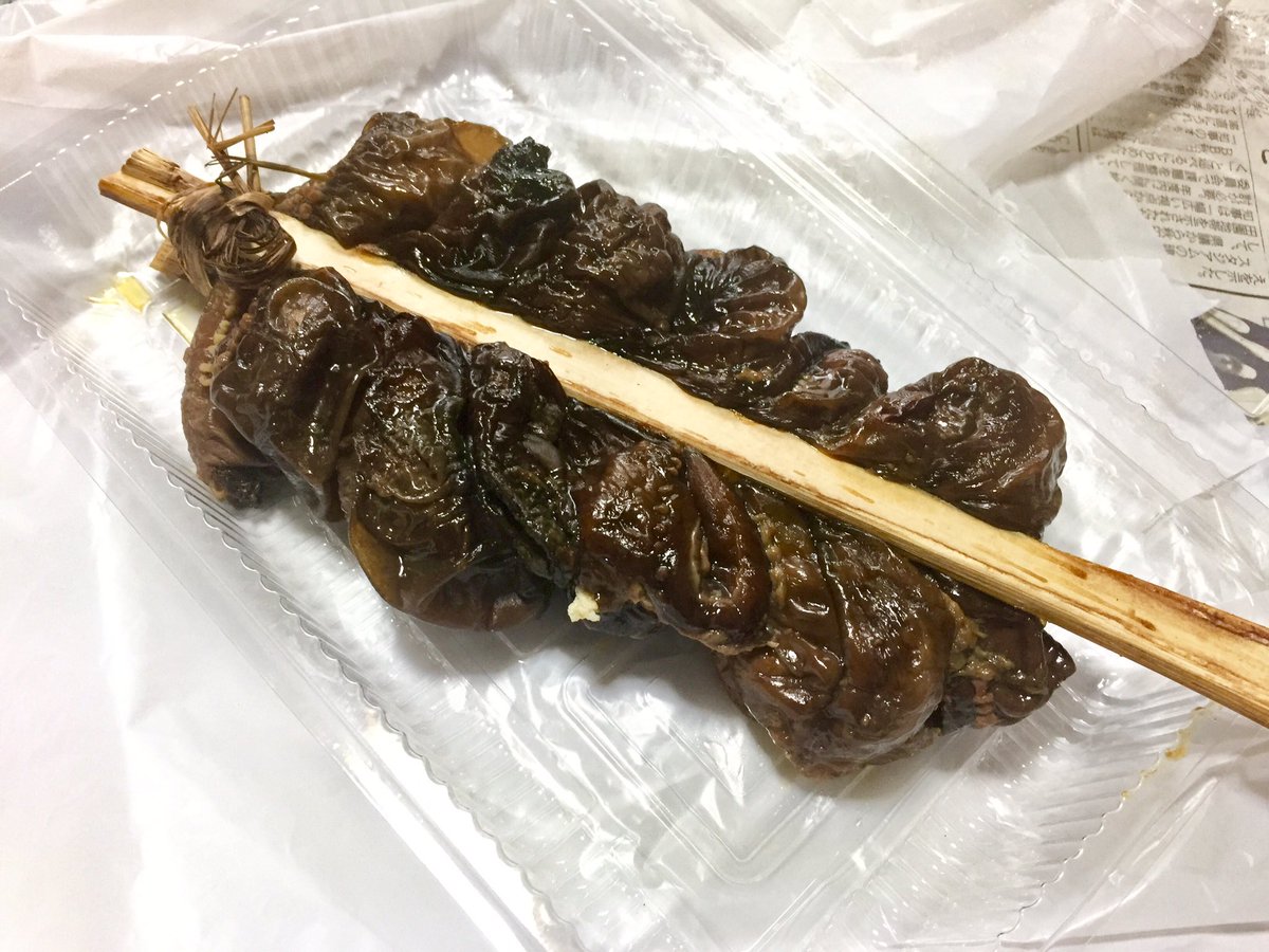 超神ネイガー これを見て なにこれきもい 派と いいね 派とに分かれるとは思うども おらは後者な 焼穴子 棒アナゴ が入ったと聞いて買ってきた 正体はクロヌタウナギ 今では加工出来る漁師が減って希少な珍味さなってしまった 外はパリパリ 中