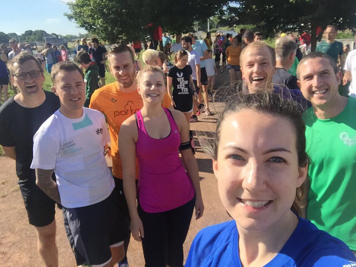 When <a href="/UKRCExeter/">UKRCExeter</a> tackle <a href="/ExeterParkRun/">Exeter Riverside Parkrun</a> on a Saturday morning. #UKRunChat