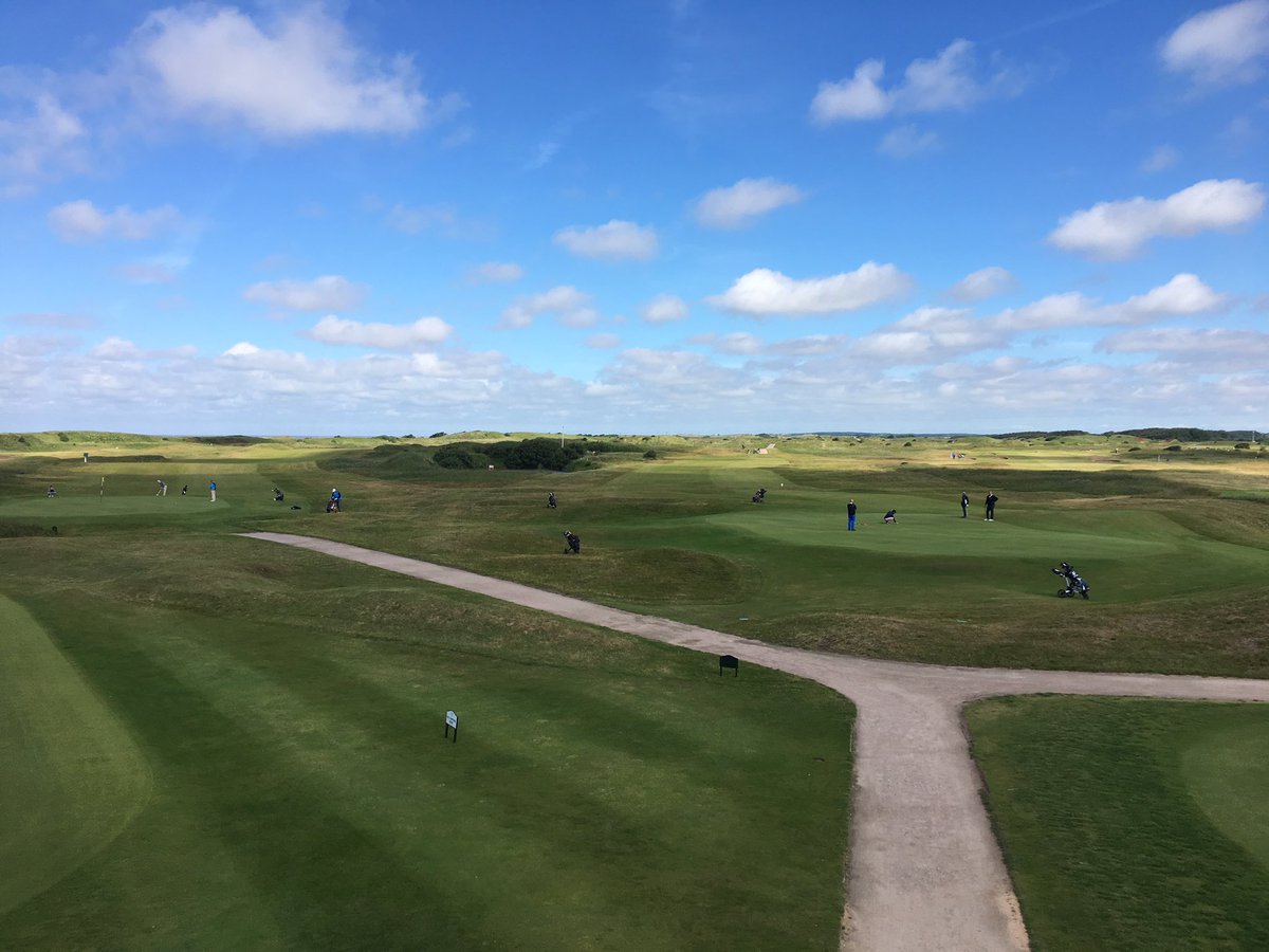 Busy day <a href="/WestLancsGC/">West Lancs Golf Club</a> with the Gentleman's Invitation. Strong winds but at least the sun is shining 🏌⛳️😎