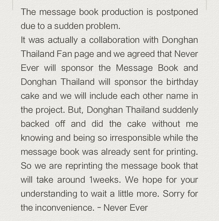 neverever_kdh's tweet photo. Notice regarding message book 💌
Sorry for the inconvenience.
#YWF2017 https://t.co/GFpUXYX44e