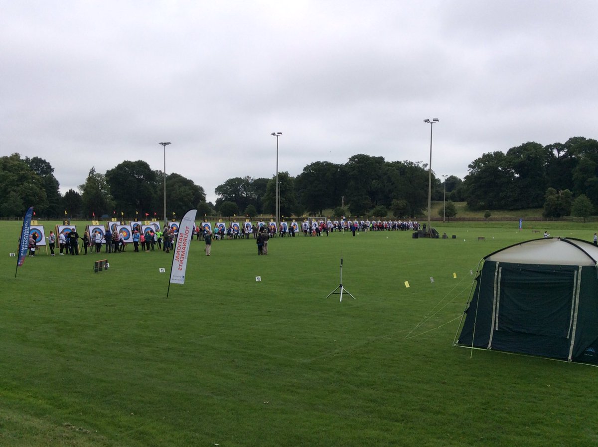 The <a href="/archerygb/">Archery GB</a> #JNOC2017 is under way on both sides of the field. Which side will finish the first distance first?