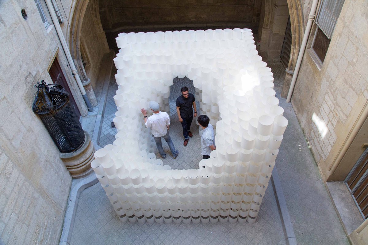 FAV_34's tweet photo. Retour en images sur les lauréats du prix du jury du #FAVMTP2017 #papercloud par Studio3A Photos par (c)https://t.co/5jF7qfO9xz #teamarchi https://t.co/NetSUa7mfI