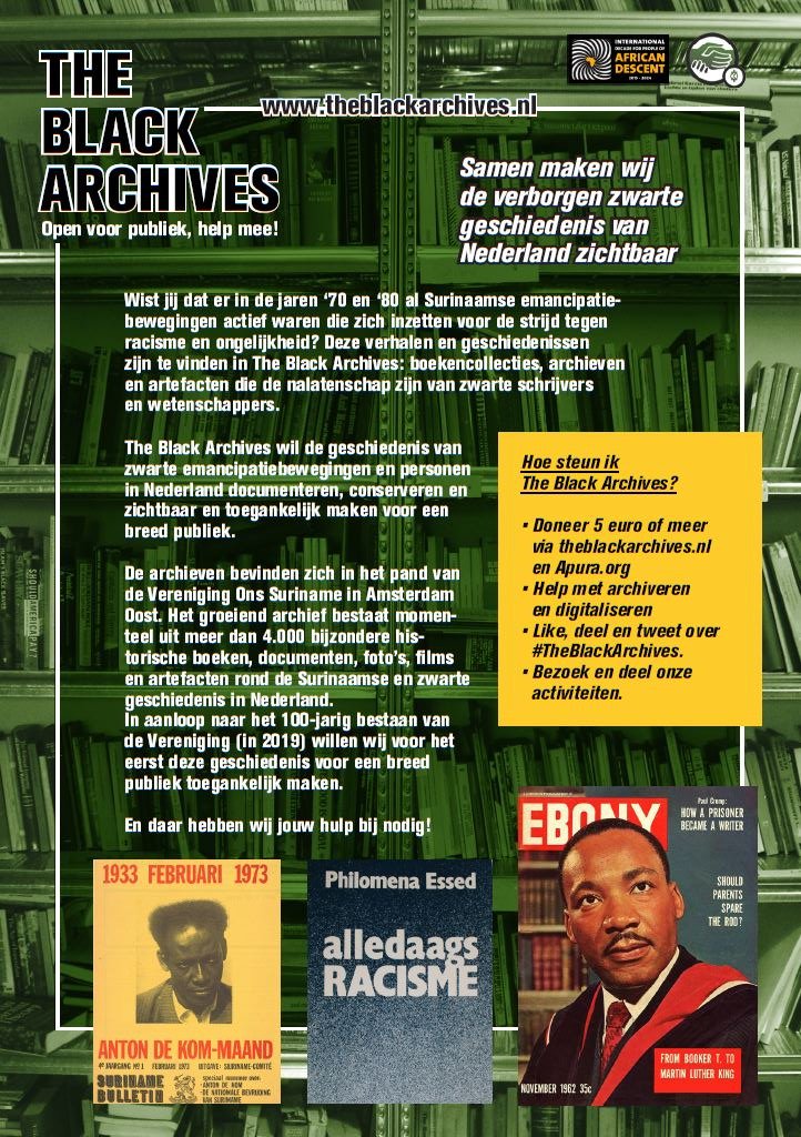 theNUC1's tweet photo. The Black Archives open voor publiek - help mee!

Support vanaf vandaag via: https://t.co/VsS7runEWZ

#TheBlackArchives https://t.co/2I0lrBZp6f