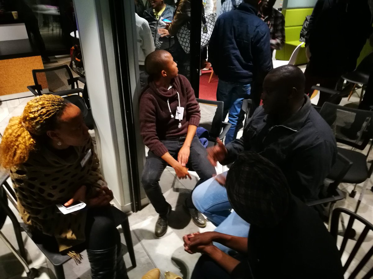 4otune's tweet photo. The @TheHookupDinner Network mixer currently happening. Individuals in groups of 5 introducing themselves #thudpta #SBIncubator https://t.co/TdYgfftp9u
