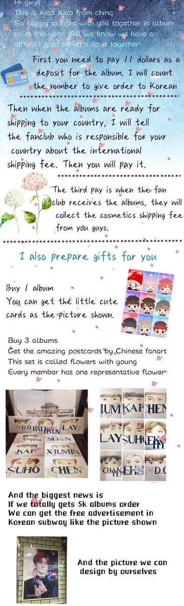 wmb_exol's tweet photo. So glad to be helping out with this. Rt and spread this everyone! Thank you! #EXOGrandComeback #EXOLunited https://t.co/YJJ6D3CnCL