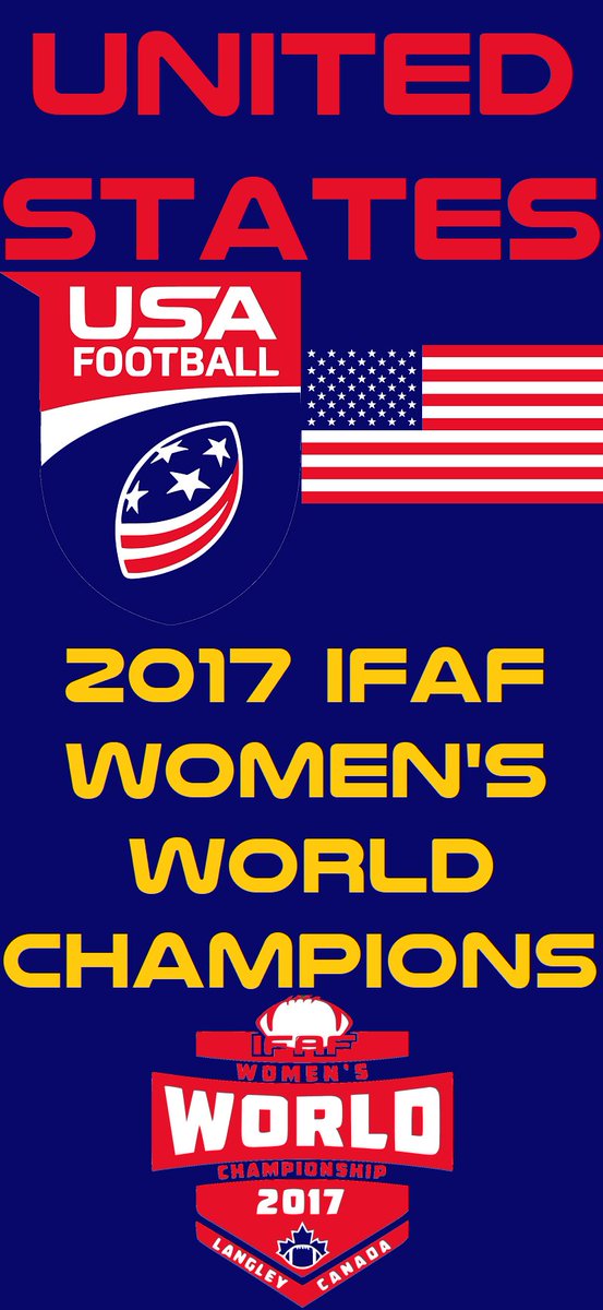BurmyWFB's tweet photo. And of course, MAJOR congratulations to my @USAFootballWNT, once more your Gold Medalists and @WWC17ca WORLD CHAMPIONS!!!! 🥇 https://t.co/mcOr0W6G3c