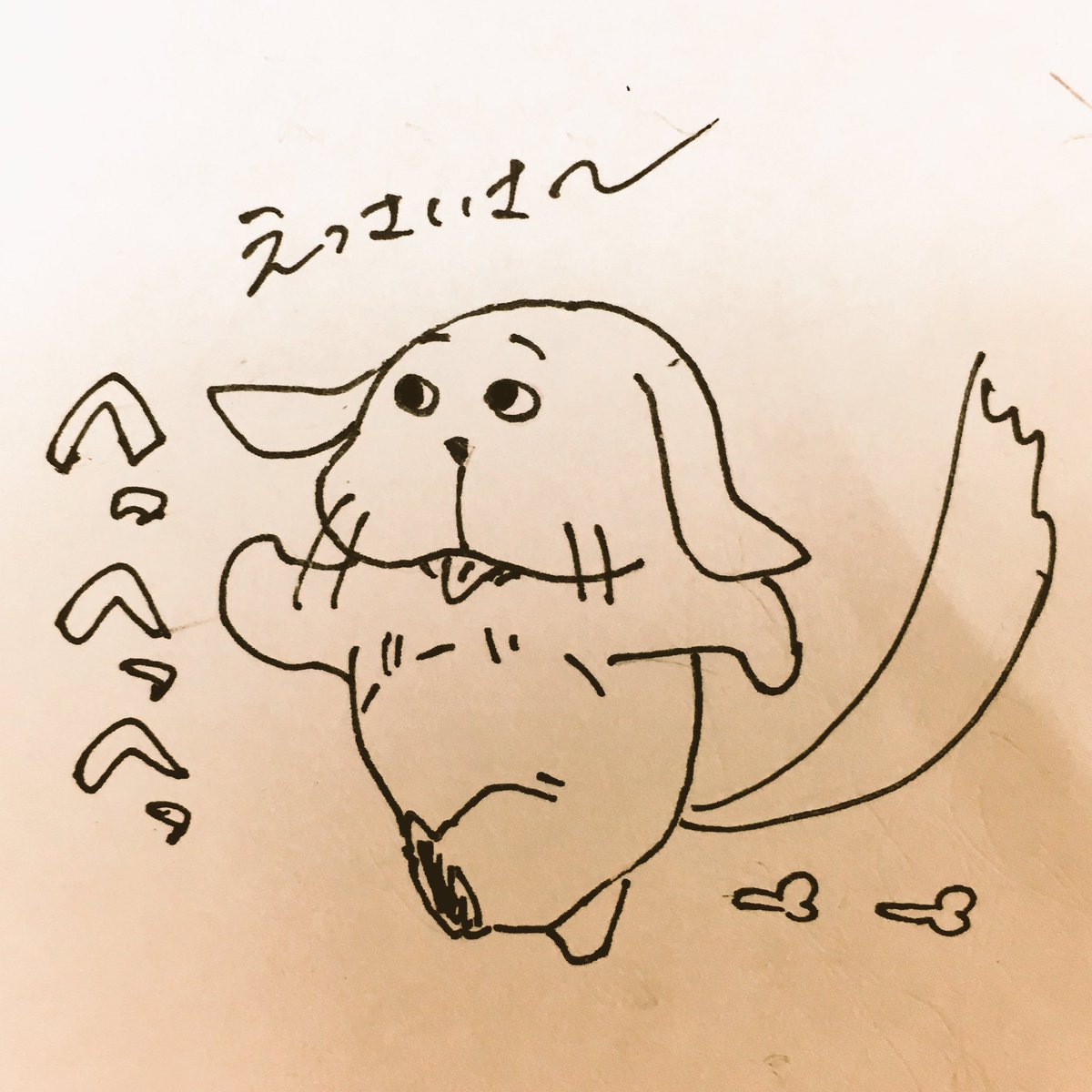 走るいぬ 