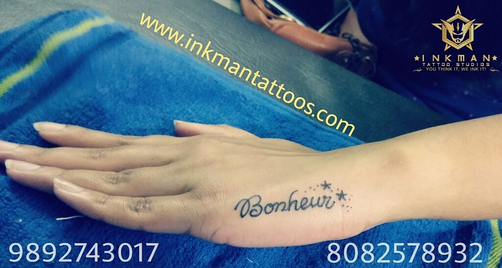 InkMan Tattoo Studio On Twitter Bonheur Wrist Tattoos InkMan Tattoo Studio On Twitter Bonheur Wrist Tattoos