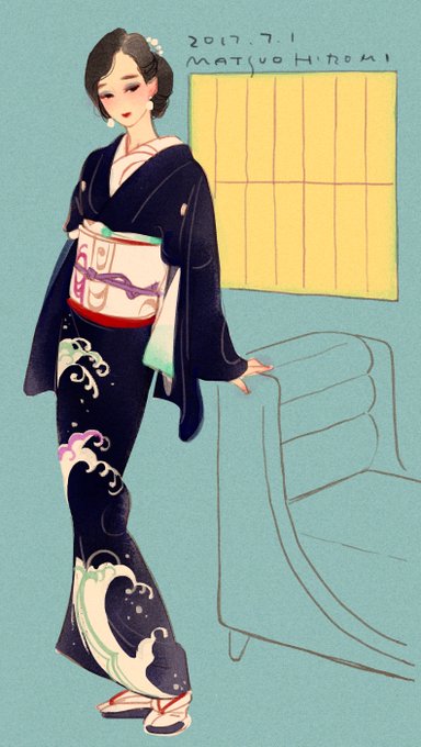「長袖 帯」のTwitter画像/イラスト(古い順)