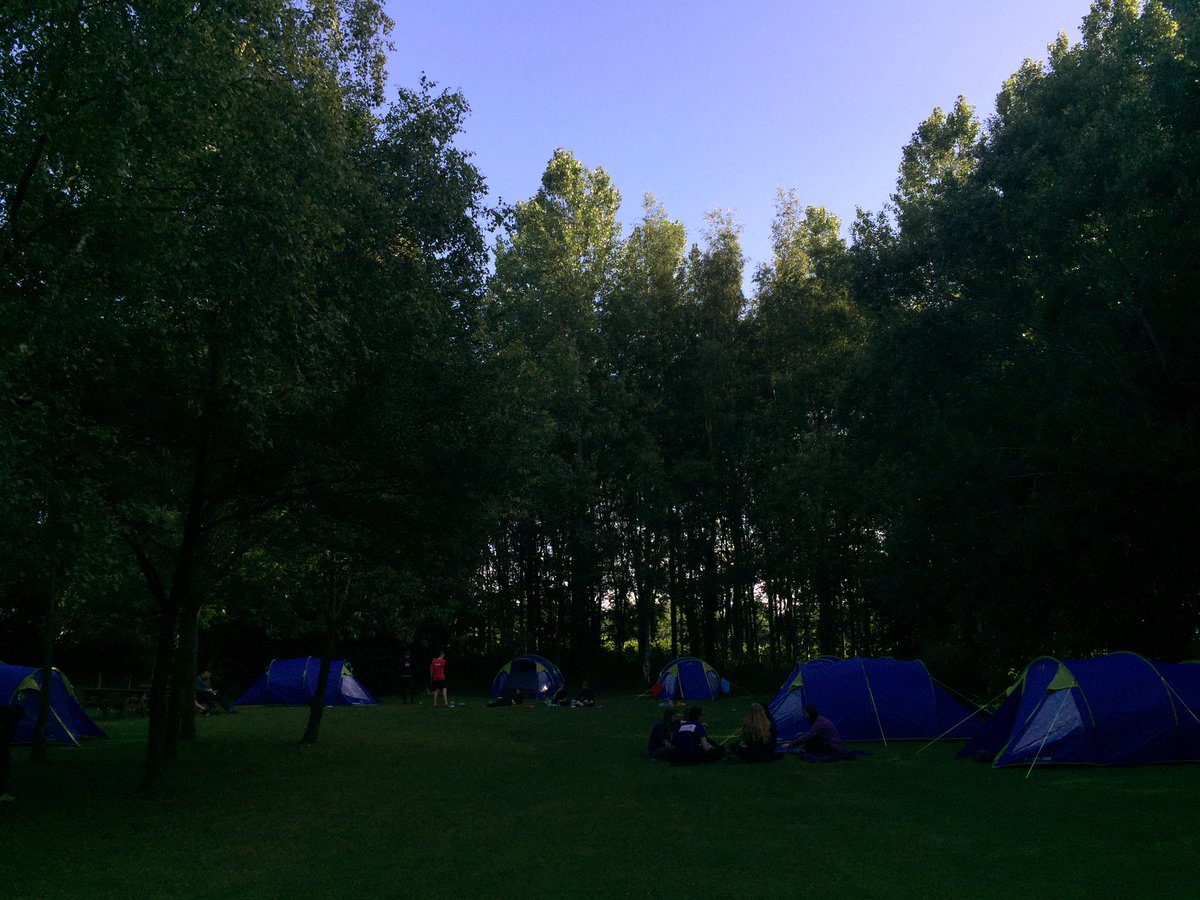 Blue skies at camp this morning! Looking good for day 2. #chsdofe #proudleaders