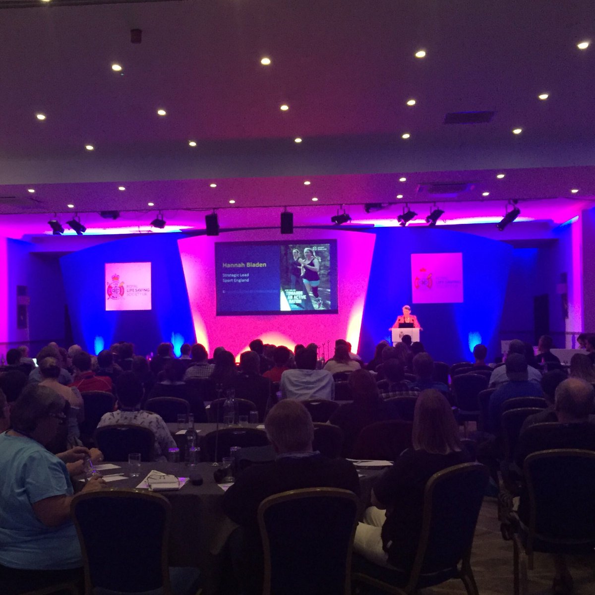 RLSSUK's tweet photo. Fantastic Keynote from Hannah Bladen on how to develop a club #RLSSUKConference 2017! https://t.co/uXf3yBDAta