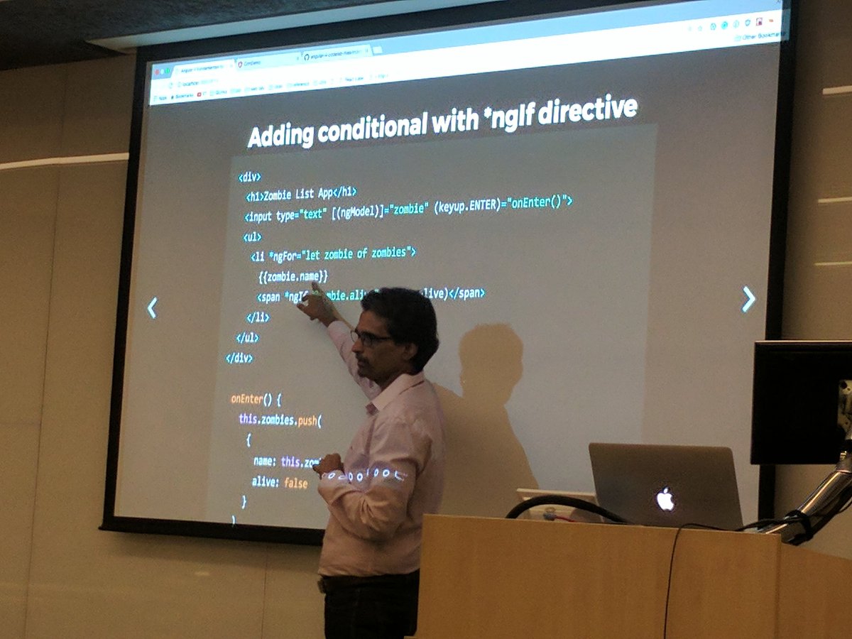 jslovers_del's tweet photo. List of zombies in #angular by @amit_tushar . Who says coding can't be fun? #developers #ngcamp #javascript https://t.co/yD3zPxc0VO