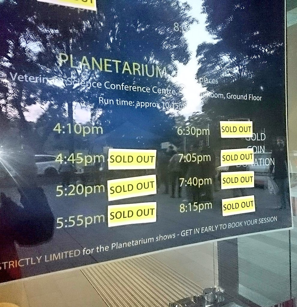 SYD_astrofest's tweet photo. Planetarium sessions have completely sold out! Limited places for Capturing the Cosmos left! #sydastrofest https://t.co/KeXGaC2StL