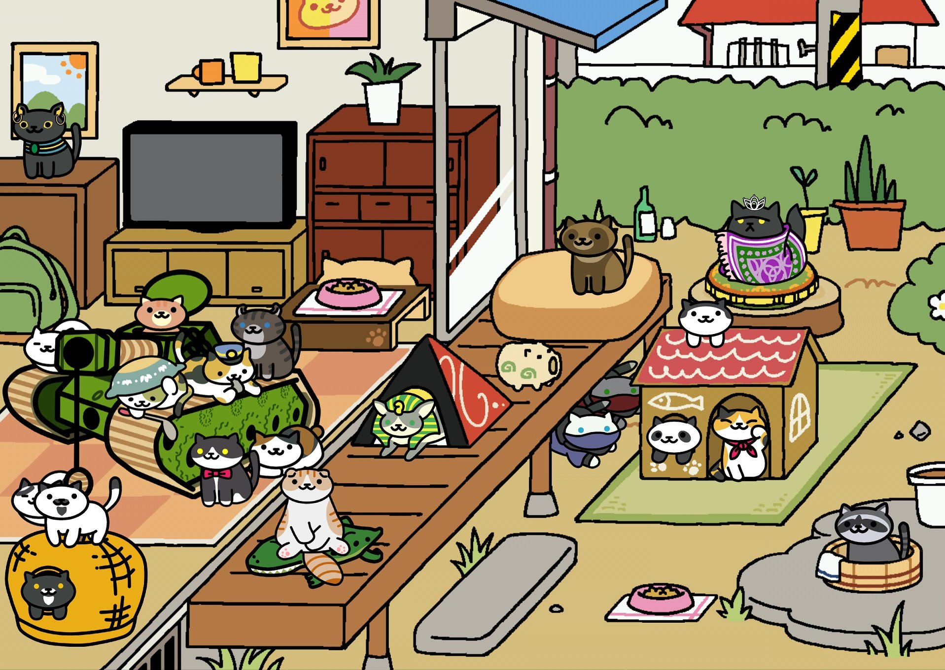 ちきちゃん Nekoatsume Tw ねこあつめ 風コスプレ猫を描いてみました 日本の姫様 かぐや姫みたいな ねこさんで 十二単を着ています 名前はそのままでひめさんです レアねこの設定ですが 座布団やクッション等に現れます Nekoatsume ねこあつ
