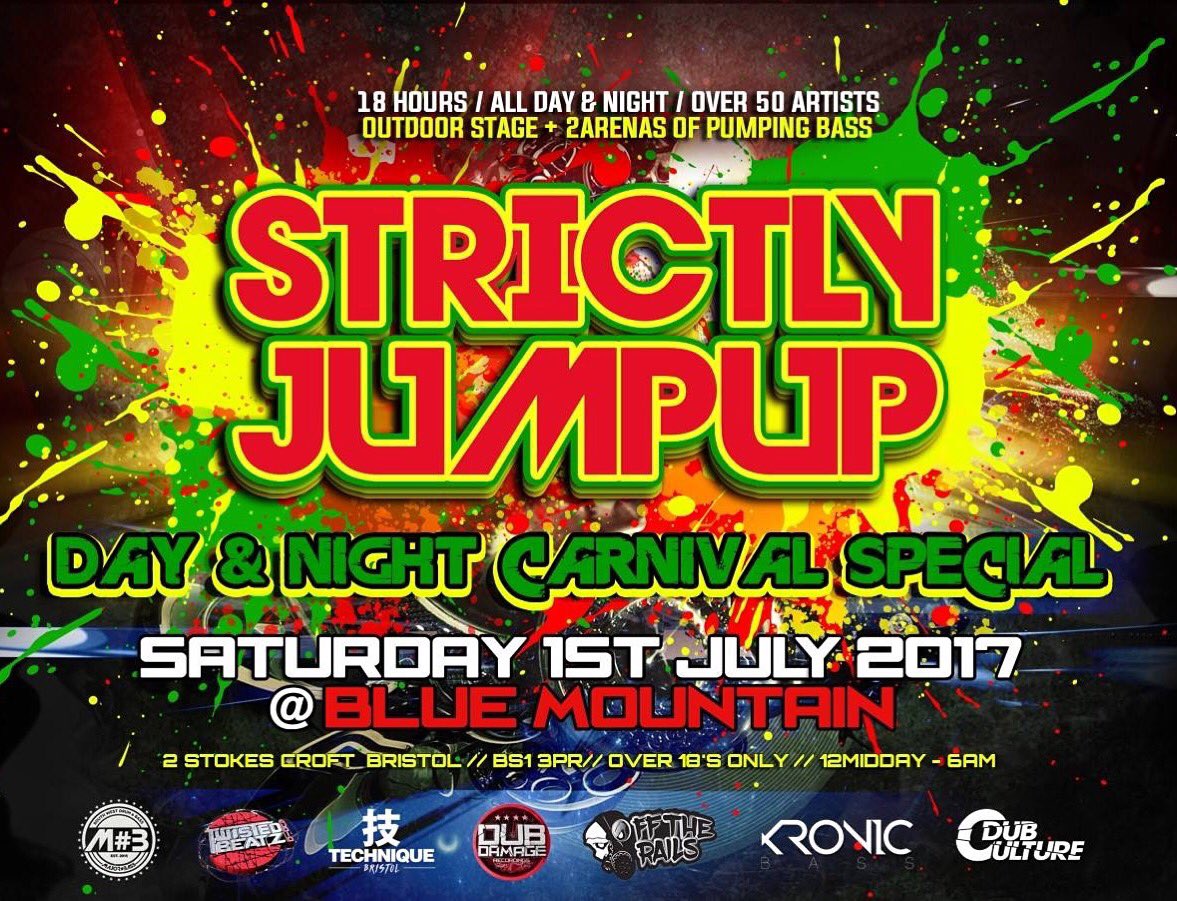 TODAY 
12midday -6am 
Blue mountain bristol