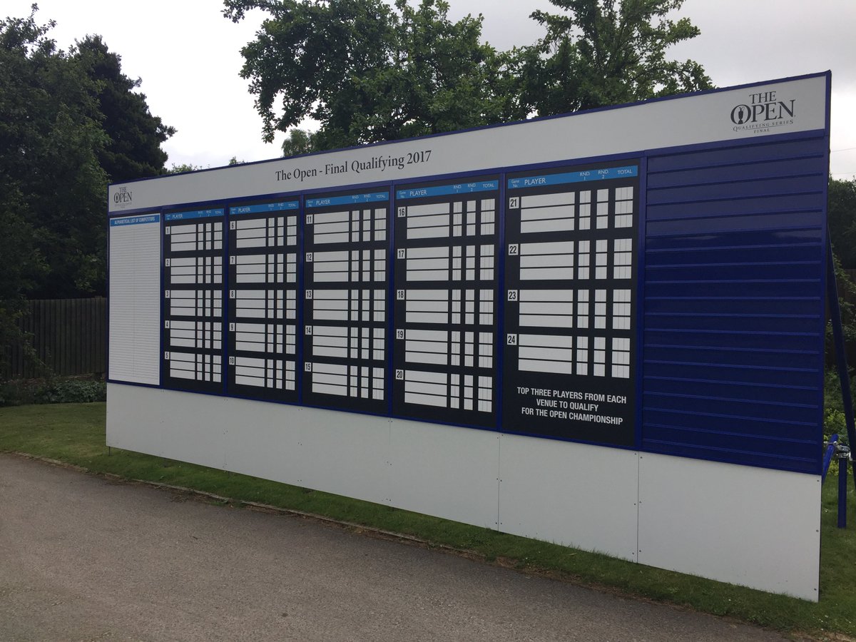 Hollinwell's tweet image. Our friends from the @RandA have been busy making final preparations for @TheOpen #FinalQualifying at #Hollinwell