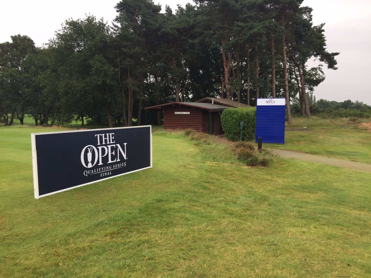 Hollinwell's tweet image. Our friends from the @RandA have been busy making final preparations for @TheOpen #FinalQualifying at #Hollinwell