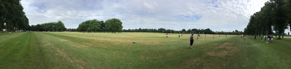 PHayesHazelwell's tweet photo. Wonderful scenes at interhouse. Students, staff, parents and family dogs all playing. #justscoredarounderformilton. @AlisonJDaCosta https://t.co/9aMcQaNLPz