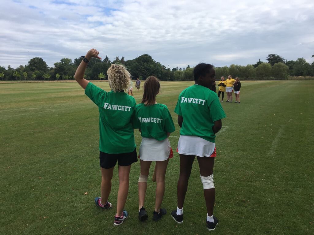 PHayesHazelwell's tweet photo. Wonderful scenes at interhouse. Students, staff, parents and family dogs all playing. #justscoredarounderformilton. @AlisonJDaCosta https://t.co/9aMcQaNLPz