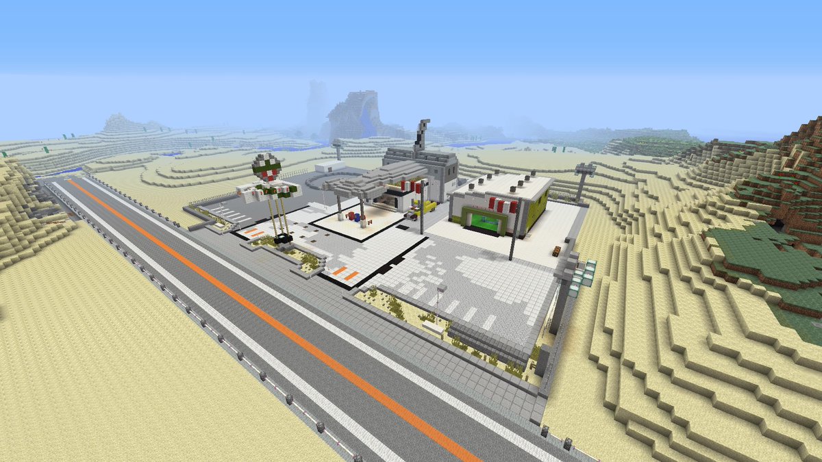 Superwalei Gtsport Auf Twitter Ff15 Ffxvsnapshot Minecraft マインクラフト マイクラ建築リード地方対決 完成前のガーディナ ハンマーヘッドです