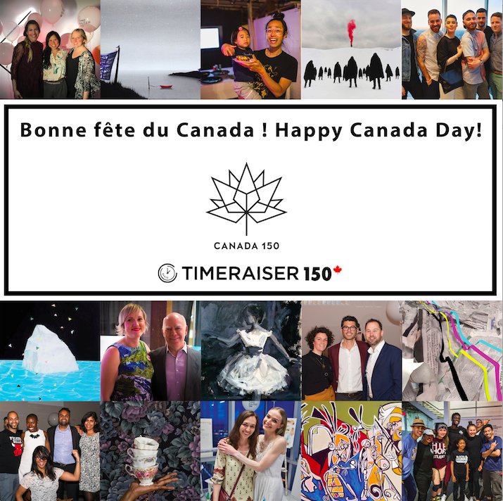 Bonne fête du Canada ! Happy Canada Day! #Timeraiser150 #Canadad150 #CanadaDay