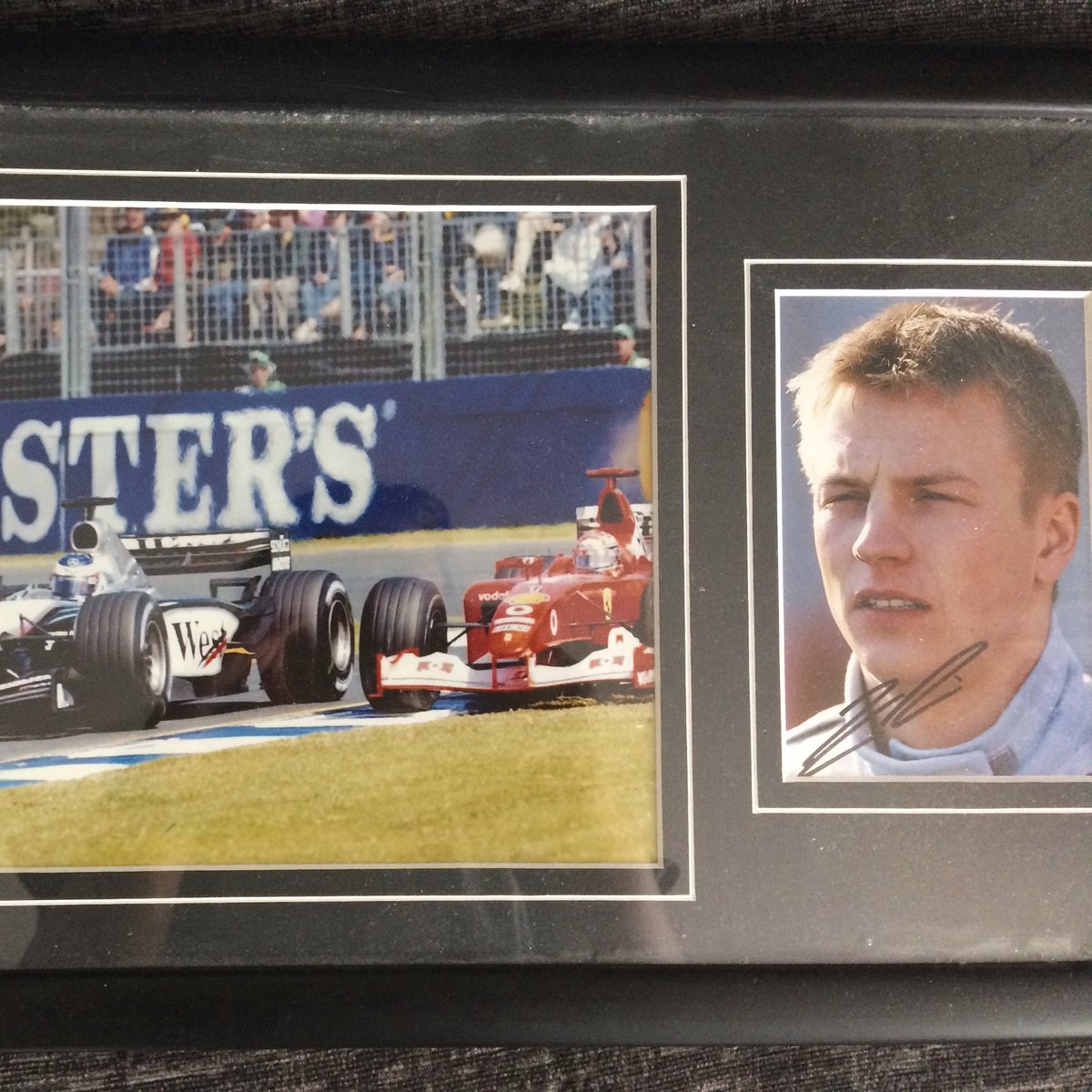 <a href="/JumbleTrailSE27/">Jumble Trail SE27</a> signed Kimi Raikkonen photograph with certificate of authenticity 8 Robson Road!