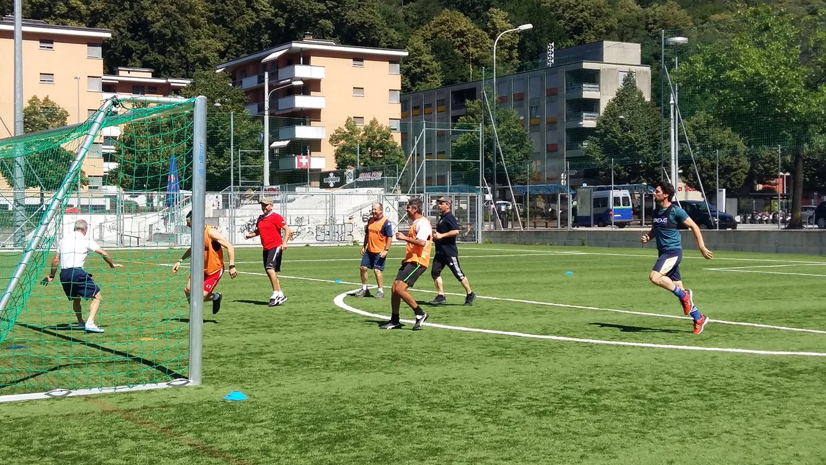 allsportass's tweet photo. Oggi con #MattiaBianchi preparatore fisico #TeamTicino prima giornata di #asabasictraining #allenamento #aerobico #campo #Cornaredo https://t.co/ZzuajYtujN