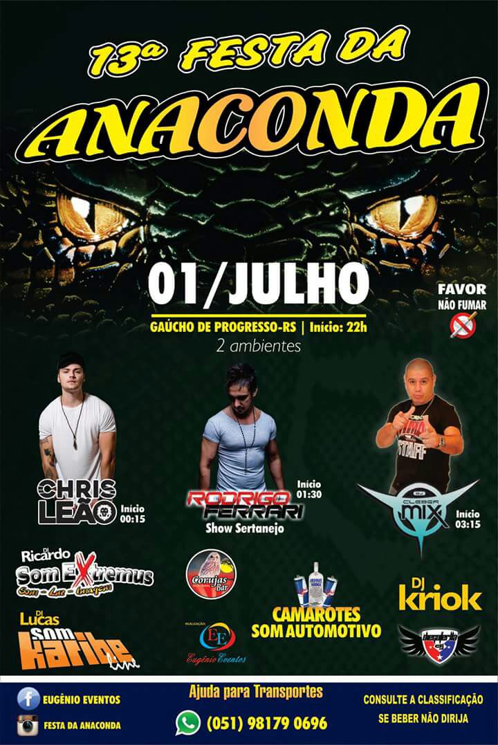 somextremus's tweet photo. Hoje, a turnê "2017" desembarca em Progresso/RS! 😃🎶
#SomExtremus® #DJRicardo👊 #tour2017🚀 #vemcomoExtremus💪 #anaconda🐍 #progresso #rs https://t.co/4tVoYScJom