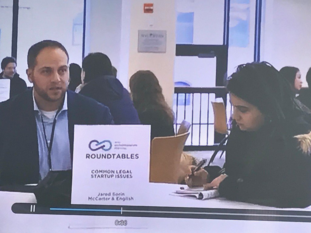 <a href="/jared_sorin/">Jared Sorin</a> leads Roundtable <a href="/NYUEntrepreneur/">NYU Entrepreneur</a> 2017 legal issues for startup and emerging companies <a href="/mccarterenglish/">McCarter English</a>