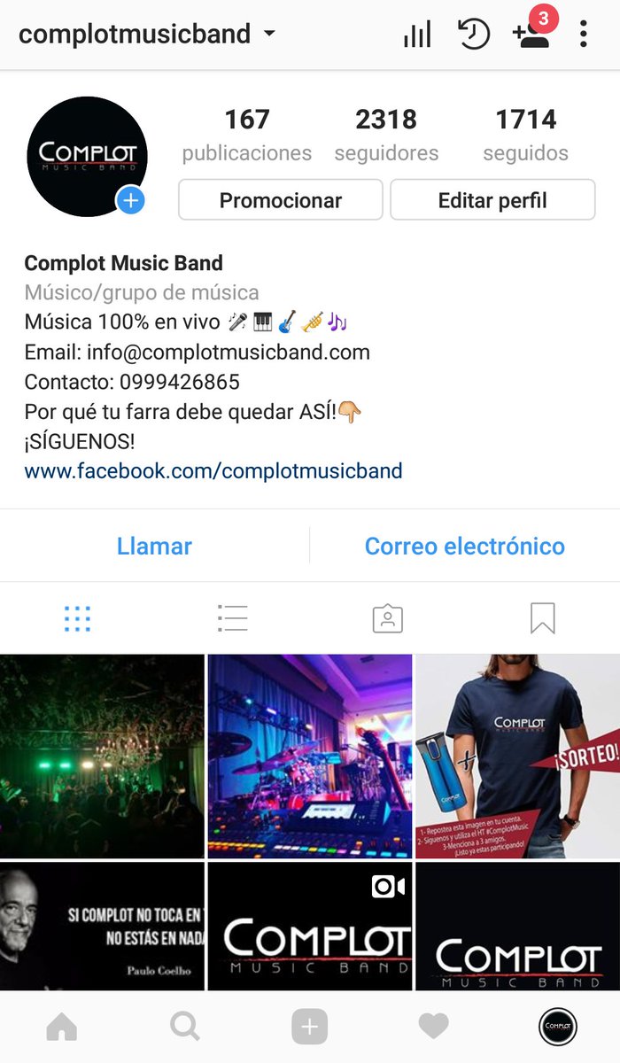 Sígue a <a href="/GrupoComplotGye/">Complot Music Band</a> en #Instagram instagram.com/complotmusicba…
#MusicaEnVivo #Guayaquil #Quito #Ecuador contratos 0995140344 -  0999426865
