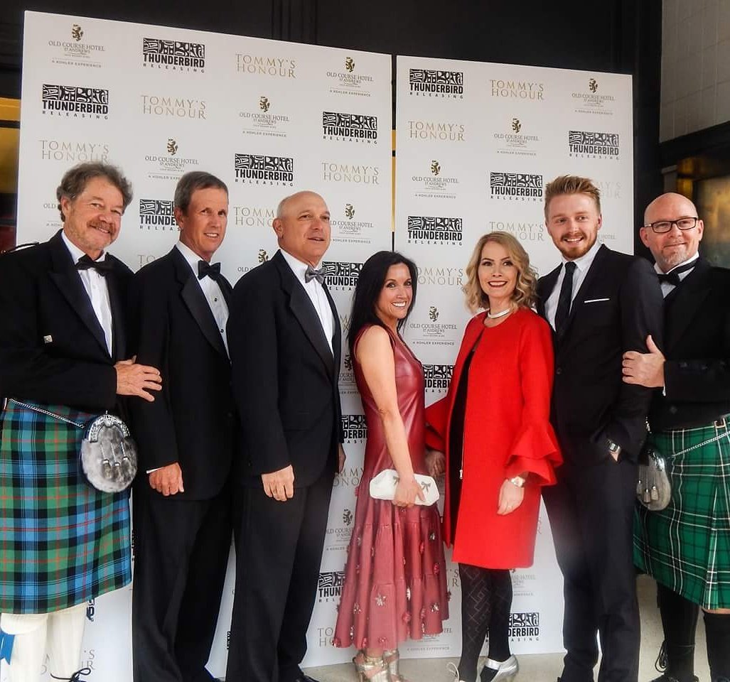 The cast and crew from <a href="/TommysHonour/">Tommy's Honour Movie</a> at the UK Premiere last night @NPHCinema <a href="/gpckt/">G. Pickett</a> <a href="/OldCourseHotel/">Old Course Hotel</a> #StAndrews #tommyshonour #golf