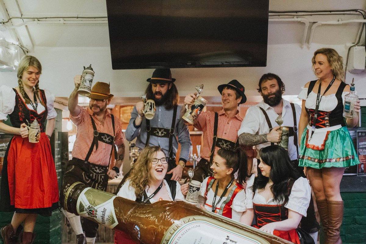 BierKeller Exeter (@bierkellerexe) on Twitter photo What makes a Saturday night great? Steins, lederhosen and oompah! What makes a Saturday night great? Steins, lederhosen and oompah!