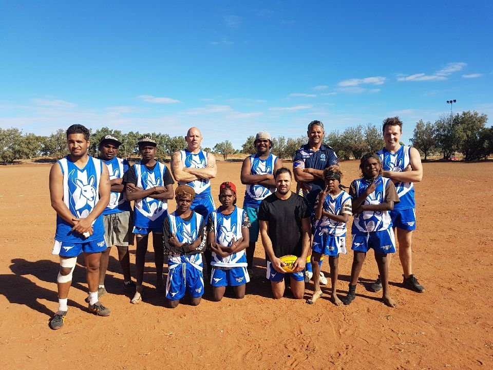 A good win today for the Warakurna Community Kangaroos.