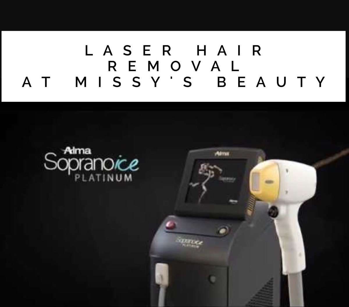 🌟NEW TREATMENT🌟
Launching this month: 
💛Soprano Ice Platinum Laser Hair removal💛
#sopranoiceplatinum #laser #missys 
<a href="/AlmaLasers/">AlmaLasers</a> <a href="/ABCLASERS/">ABC LASERS</a>