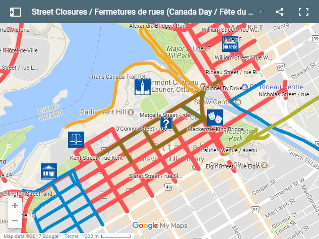 Here is a list or road closures for #Canada150 - @OC_Transpo is free today! #ottnews  bit.ly/2trtVYw https://t.co/mSmLFrVyL2