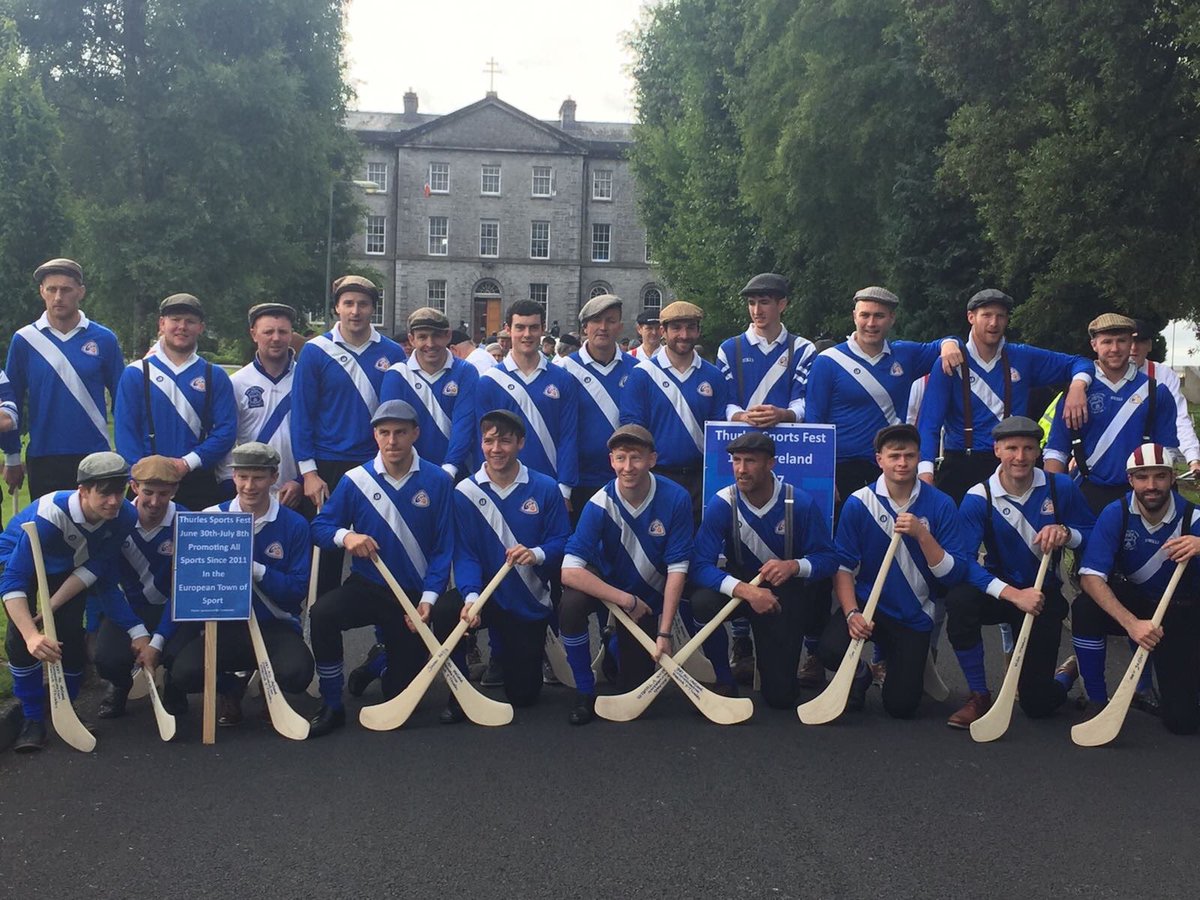 md_camog's tweet photo. Back where it all began.. @Meelicke &amp; @thurlessars re-enacting the first ever hurling All Ireland final in 1887 today at the @ThurlesSports https://t.co/ns3M88cNKu