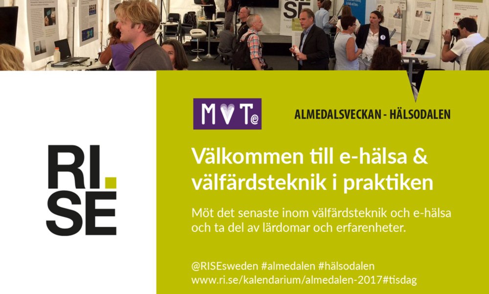 dagforsen's tweet photo. Välkommen till #almedalen #hälsodalen för att uppleva och diskutera det senaste inom e-hälsa och välfärdsteknik. https://t.co/XnxPmtIgTR https://t.co/oA9wTag769