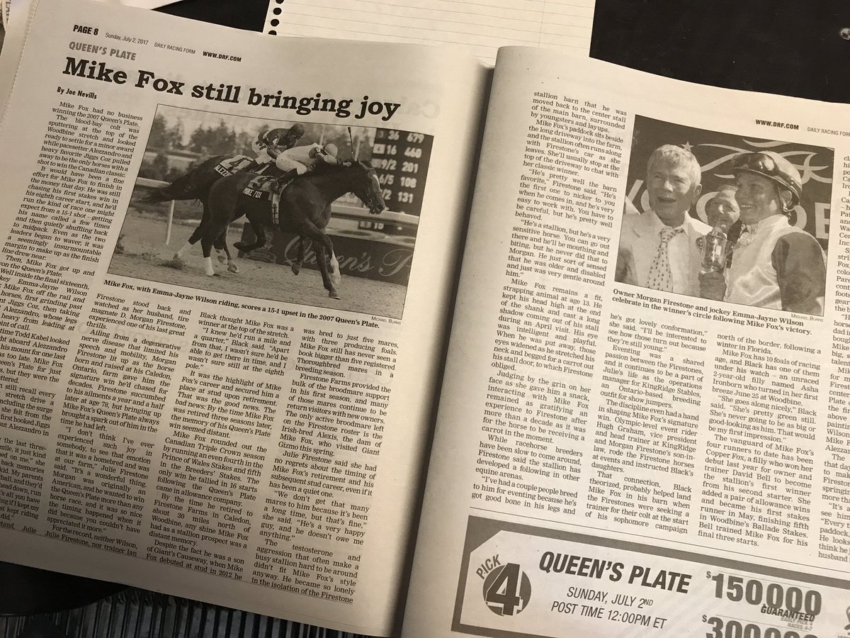 EJWilson81's tweet image. Great article Sunday by @DRFNevills about Plate winner #MikeFox #Memories. 😊drf.com/news/mike-fox-…