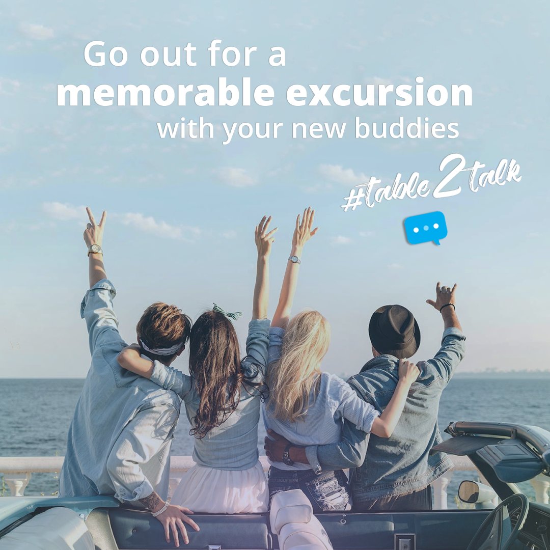 table2talk's tweet image. Find and meet new friends through #Table2Talk so that you can plan and go for a #MemorableTrip. #FriendsTable
bit.ly/2scFj7K