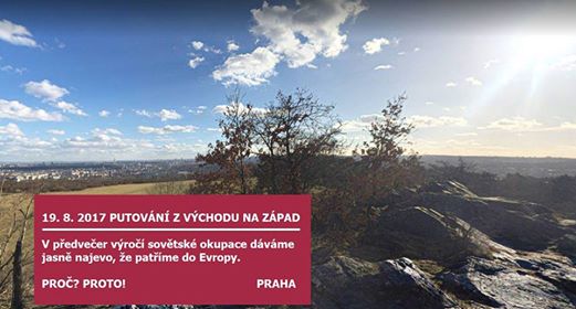 Podhradi's tweet photo. V předvečer výročí sovětské okupace dáváme jasně najevo, že paříme do Evropy. #ProcProto
https://t.co/vNtSYUWPRk https://t.co/CpHrhsLRby