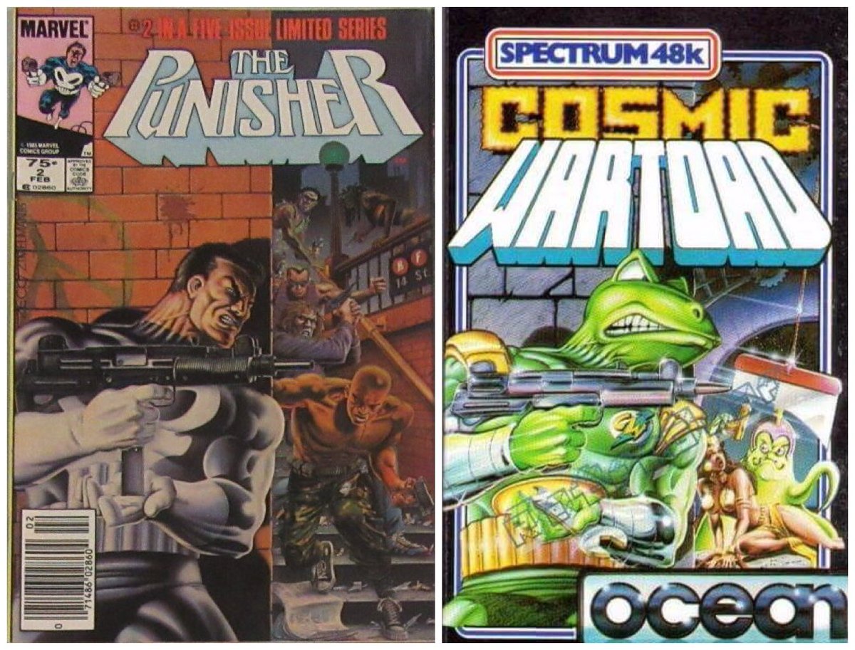 JoachimHesse's tweet photo. Nicht nur für Navy Seals hat sich Ocean beim #Punisher bedient. Auch für #CosmicWartoad (1985) muss Frank Castle herhalten. #Inspirations https://t.co/E5J2dSUjsR