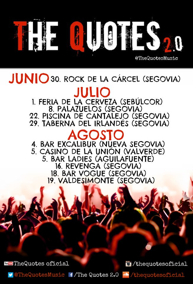 TheQuotesMusic's tweet photo. Hoy nos vemos en #Sebúlcor en la #FeriaDeLaCerveza https://t.co/M7UvhagN6T