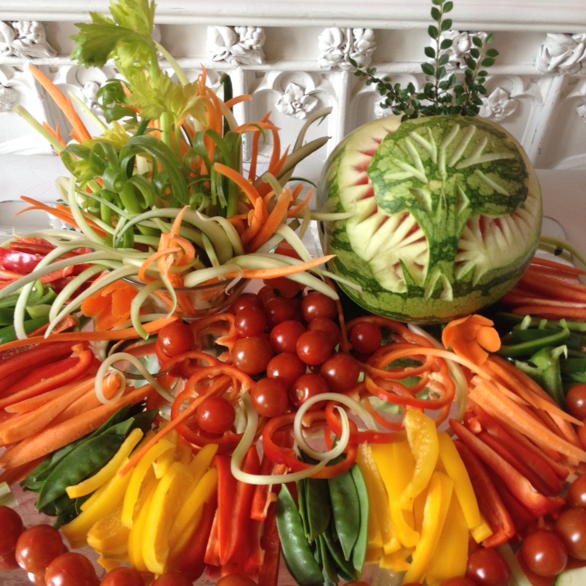 mediastmarys's tweet photo. A huge thanks to @StMarysCatering for a wonderful lunch at #Beastsoftheforest conference and the fantastically themed crudités! https://t.co/7jryJFRQb5