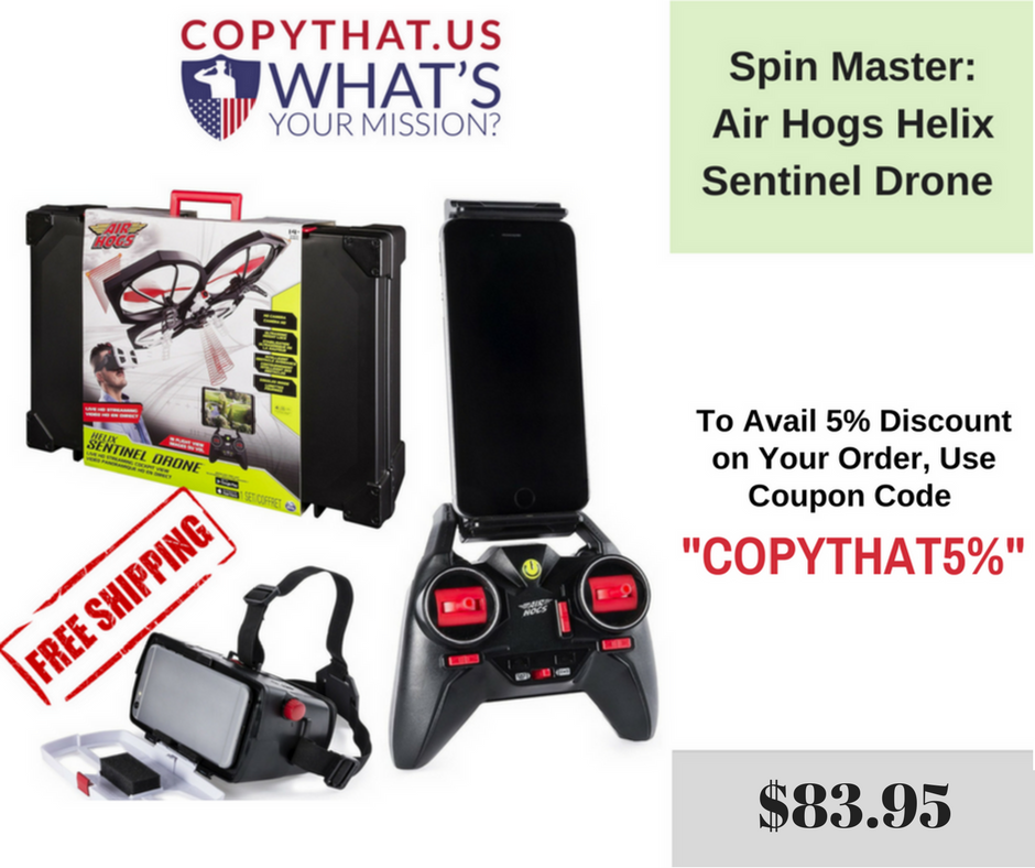 Copy_That_US's tweet photo. Air Hogs Helix Sentinel #Drone with Live HD Streaming Cockpit View #Gadget HD Camera #RemoteDrone https://t.co/ApcnGF7Z1b https://t.co/SXhEtoNpHt