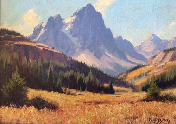FineArtCollectr's tweet photo. Happy 150 Canada. Love Canadian art. This Roland Gissing painting shows #Alberta #Canada150 #CanadianArt https://t.co/bgGV6V34QY