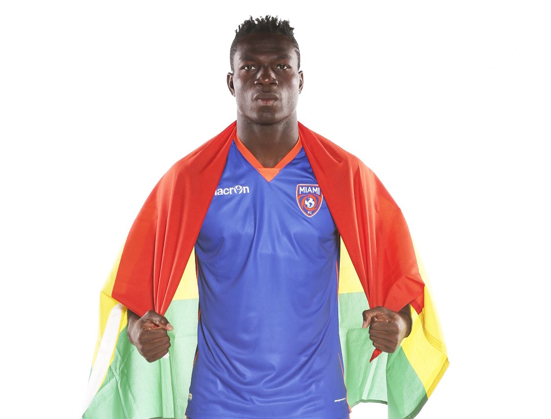 DadeBrigade's tweet photo. No Miami FC today, but tune in to ESPN for @ussoccer vs @ghanafaofficial and you might see a familiar face... @Poku! k/o 4:45pm https://t.co/zYiawOP9Zz