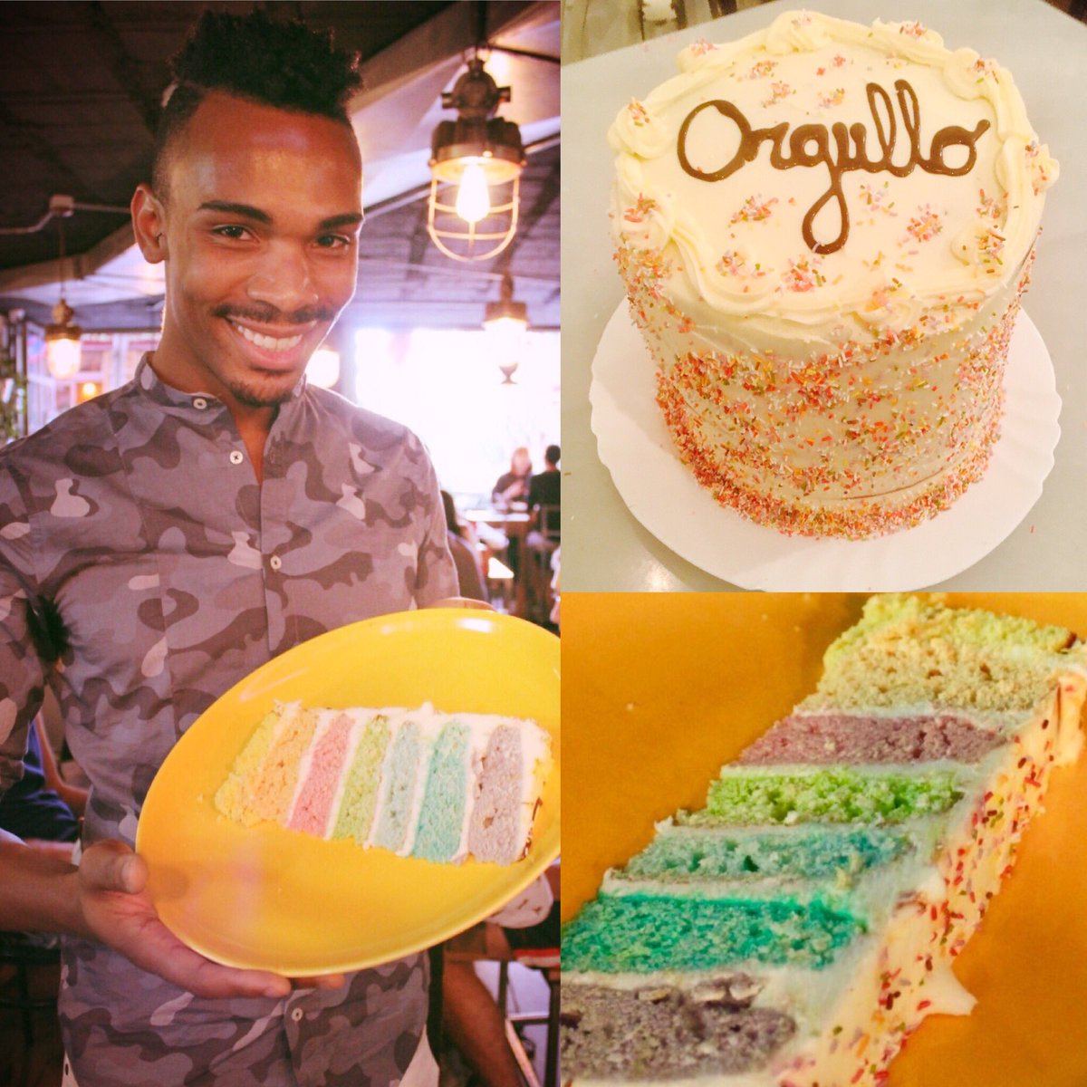 TapasTranslated's tweet image. After Party Tomorrow (7/2) at @RollMadrid to celebrate #Orgullo2017 #Pride2017 Starts at 8pm! The cake is 🌈🌈🌈😘