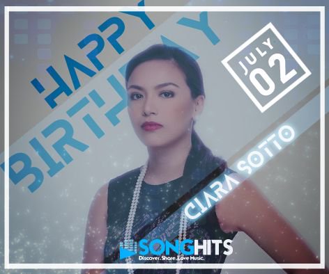 Happy Birthday Ms. Ciara Sotto!  