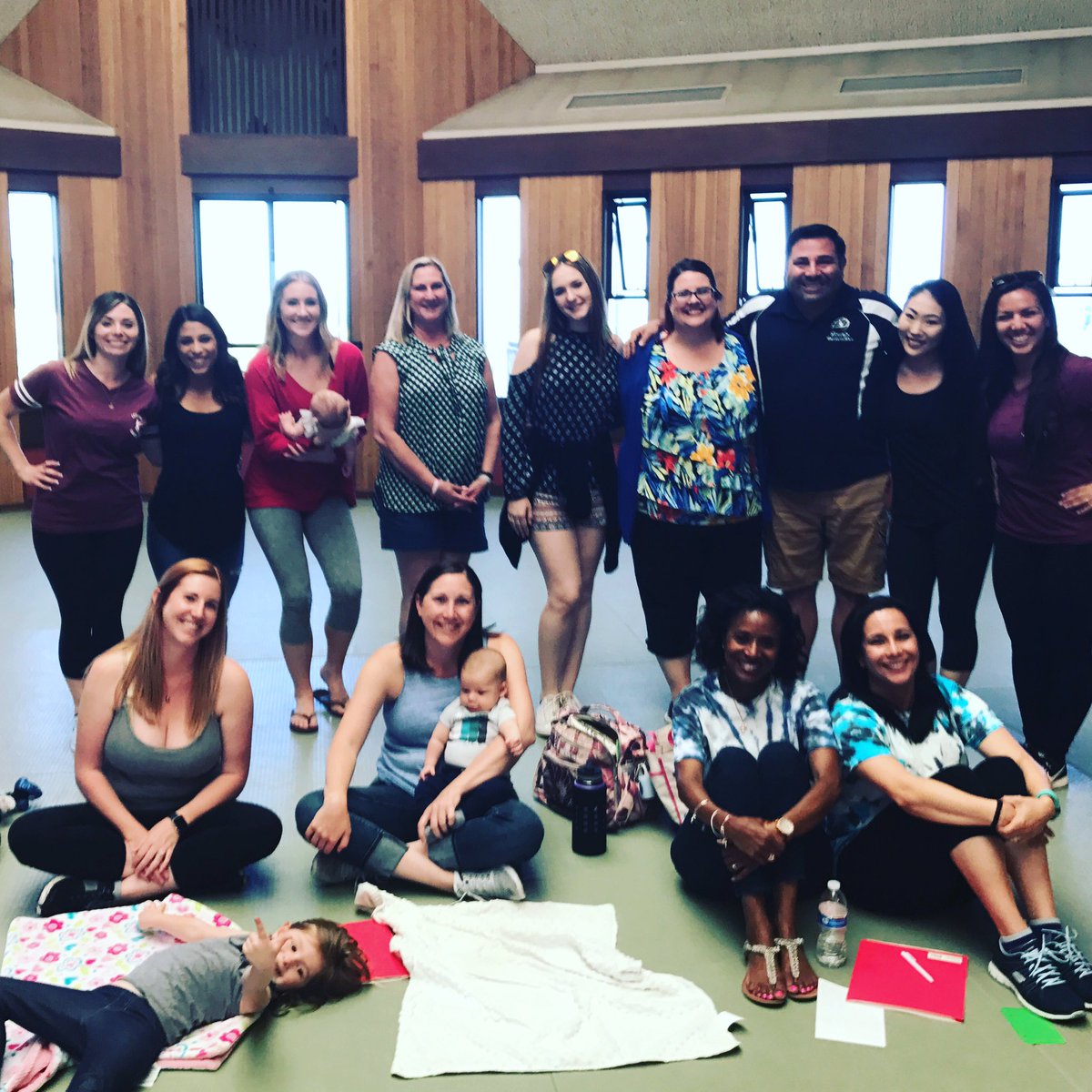 Dance team coaches at USA dance officers camp in Santa Cruz, Ca.