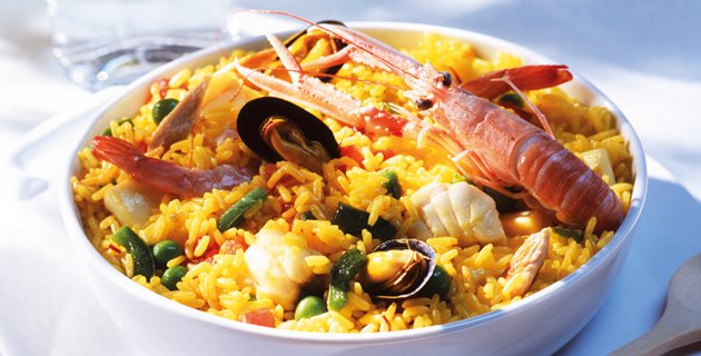 Feines Urlaubsessen gegen Regenwetterstimmung: #Paella mit Scampi und Muscheln bit.ly/2rTNAiH #Feinschmeckerkocht #Rezept